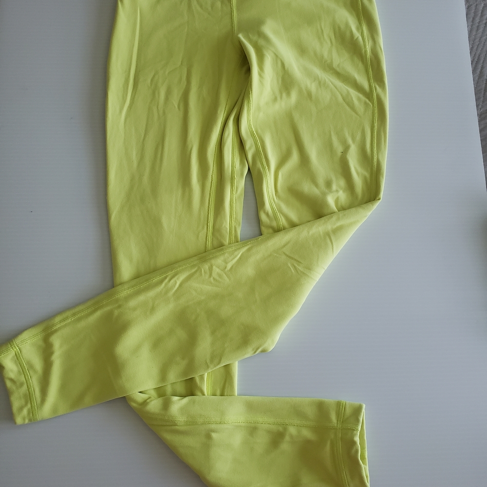 lululemon athletica Neon Yellow Leggings
